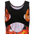 thumbnail image 3 of Maillot de gimnasia TFJH E para niñas, sin mangas, tallas 10-12, naranja, 3 of 4