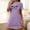 Purple, variant on Cxenplz Women's Summer Nightgown Cute Printed Short Sleeve Nightgowns Casual Sleepwear Night Shirt Sleep Dresses