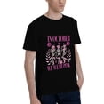 thumbnail image 6 of 180g Cotton Unisex T-Shirt - "In October We Wear Pink" Graphic, Black/White, S-5XL, 6 of 6