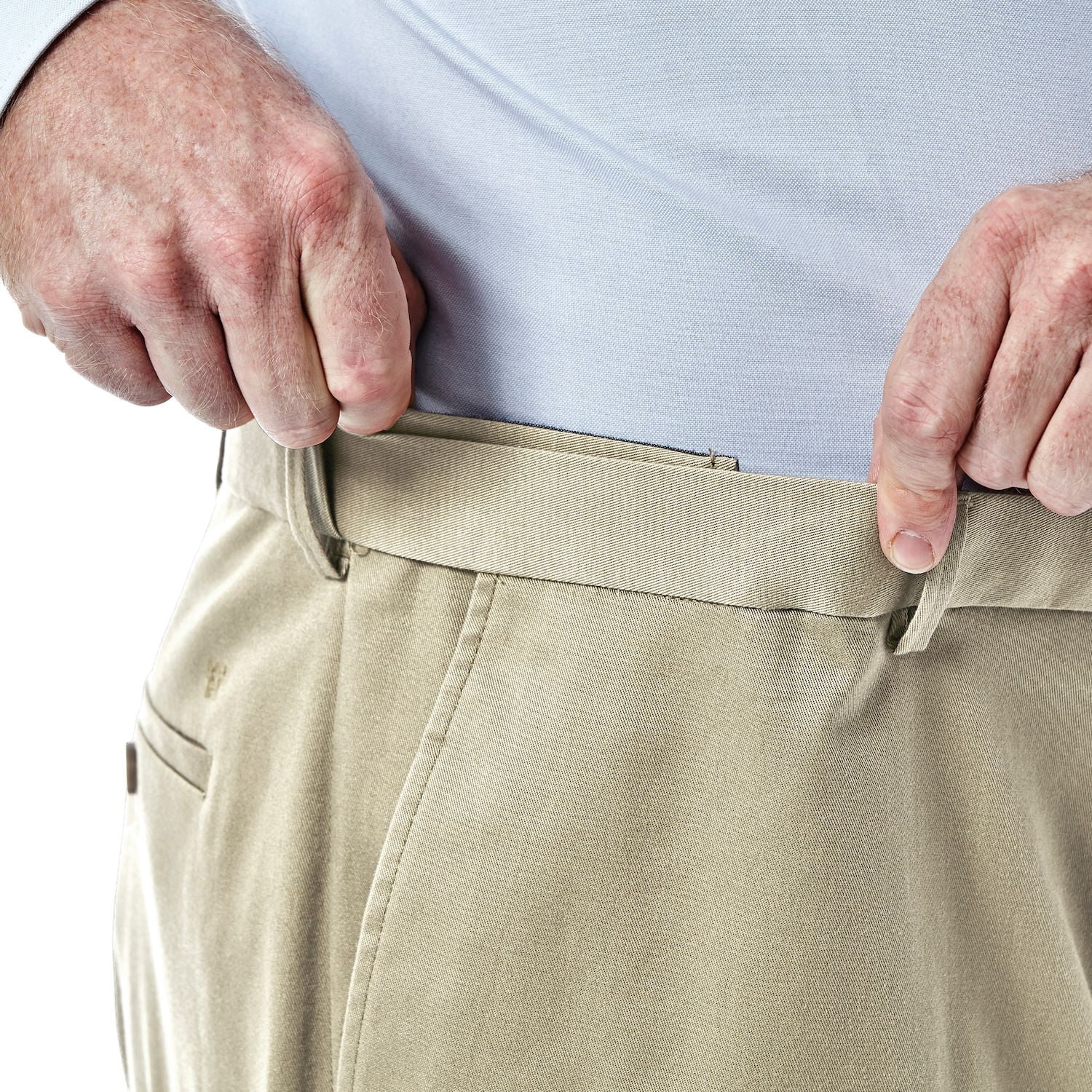 Haggar Men's Big & Tall Premium No Iron Khaki Classic Fit Pant (44W x 29L - 56W x 30L)