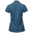 thumbnail image 3 of A2Y Women's Basic Casual Essentials 4-Button Junior-Fit Polyester Polo Shirt Cobalt 2XL, 3 of 6
