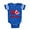 Royal Blue, variant on CafePress - Peace Love England - Cute Infant Baby Football Bodysuit