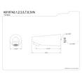 thumbnail image 2 of Kingston Brass K6187A1 Tub Faucet Spout, Polished Chrome, 2 of 2