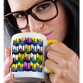 thumbnail image 2 of 3drose, Guitar Pop Art, 15oz Two-tone Yellow Mug, 2 of 6