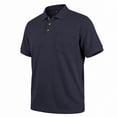 thumbnail image 5 of Fnnxeal Mens Polo Shirts Waffle Short Sleeve Casual Solid Summer Collared Polo Navy Shirts for Men Size XL, 5 of 6