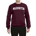 thumbnail image 2 of Wild Bobby State of Washington College Style Unisex Crewneck Sweatshirt, 2 of 6