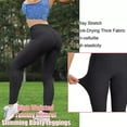 thumbnail image 4 of B & BDEALS High Rise Tummy Control Activewear Yoga Leggings, 3 Pack Women's, 4 of 6