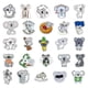 thumbnail image 3 of 50-Pack Koala Bear Waterproof Vinyl Stickers - Suitable for Laptops, Suitcases, Notebooks, Phones, Cars, Water Bottles, 3 of 5