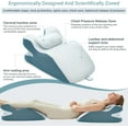 thumbnail image 3 of SUSUZI Ergonomic Memory Foam Wedge Pillow with Adjustable Support Pillow - Reading & Prone Pillow for Back Pain Relief, Neck Support, Acid Reflux, Suitable for Users Under 165lbs, Grey, 3 of 5