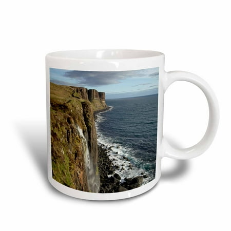 3dRose Kilt Rock Waterfall, Trotternish Isle of Skye Scotland - EU36 DWA0013 - David Wall, Ceramic Mug, 15-ounce