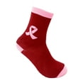 thumbnail image 2 of Urban-Peaock Women's Pink Ribbon Breast Cancer Awareness Crew Socks - 3 Pair Package - Sock Size 9-11, Shoe Size 4-10 (Black, White & Red), 2 of 4