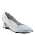 thumbnail image 3 of PATRIZIA Women's Senna Block Heel Pumps with Pointy-Toe Silhouette, Shimmering Crystals, and Comfortable Fit, 3 of 9