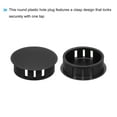 thumbnail image 4 of Uxcell 100PCS 20mm Black Plastic Hole Plugs, Flush Type Panel Hole Caps, 4 of 6
