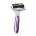 thumbnail image 2 of Deshedding Comb, Pet Grooming Brush Comfortable Handle 2 In 1  For Removing Knots For Cat S,L, 2 of 8
