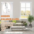 thumbnail image 5 of 12 PCS Hidden Channel Valance Clips, 2-1/8inch Clear Plastic Blinds Clips for Valance with a Groove in The Back, 5 of 5