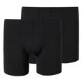 thumbnail image 1 of SCHIESSER Calzoncillos bóxer para hombre paquete de 2 - Calzoncillos de algodón de primera calidad, retro, algodón elástico Negro S (Small), 1 of 3