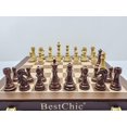 thumbnail image 1 of Juego de ajedrez BESTCHIC de madera plegable de 18" con piezas ponderadas, 1 of 9