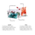 thumbnail image 5 of Bebejan Eden's Embrace 5 Piece Reversible Comforter Set, King, White, 100% Cotton Sateen, All Season, Cozy Comfort, 5 of 12