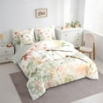 thumbnail image 4 of Manfei Country Dragonfly 7 Pieces Bedding Comforter Set,Rustic Farmhouse Cabin Full Bedding Set,Colorful Country Flower Floral Fitted Sheet Flat Sheet For Kids,Microfiber Bedroom Decor Reversible, 4 of 9