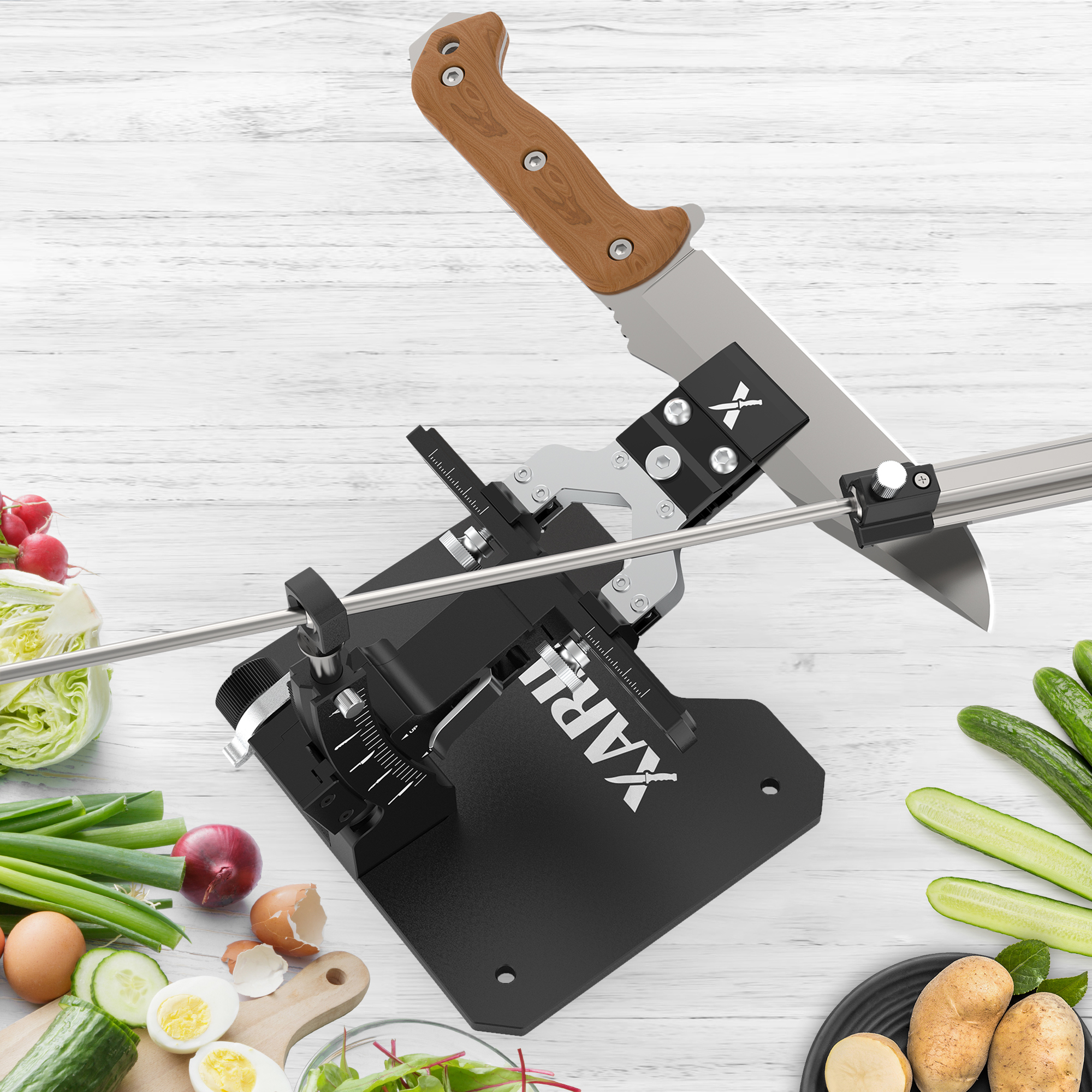 Adjustable Center Y Clamp for GEN3 Knife Sharpening System, Universal Central Holder for Folding, Hunting, Survival, and Tactical Knives, Compatible with Fixed Angle Sharpeners