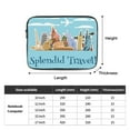 thumbnail image 3 of World landmarks 17 inch Portable Laptop Sleeve Compatible with MacBook Air Notebook Computer Case for Men Women College School Students, 3 of 7