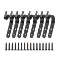 thumbnail image 3 of 8PCS J Shape Iron Hooks 58mm for Flower Basket Wall Coat Holders Home Decoration Living Room, 3 of 3