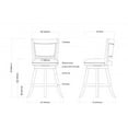thumbnail image 7 of Boraam Melrose Counter Height Swivel Wood Kitchen Bar Stool - Creme Wire-Brush Finish, 7 of 7