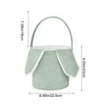 thumbnail image 3 of Rewenti Easter Corduroy Rabbits Handheld Basket Cute Rabbist Ears Easter Storage Basket, 3 of 6