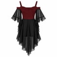 thumbnail image 5 of Witch Dress for Girls Halloween Vampire Butterfly Sleeve Mesh Gothic Outfits Halloween, 5 of 5