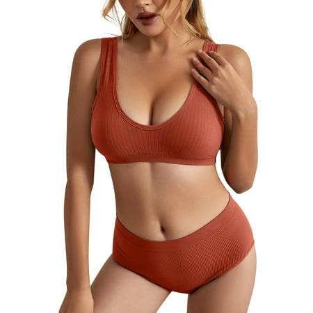 LARUYEKO Women s 2 Piece Seamless Lingerie No Padding Bra and Set Womens Lace Pants Set Womens Push up Bra Set Lace Lingerie Bulk Underpants Mens Comfy Underwear Lace Bustier Set Lace Pajama Set for