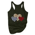 thumbnail image 3 of Cadeaux pour Maman Femmes Grande Taille Été Imprimé Animal Col Rond Sans Manches T-Shirt Débardeur, 3 of 6