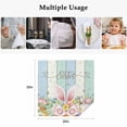 thumbnail image 5 of Easter Cloth Napkins, Spring Rabbit Ear Eggs Floral Butterfly Wooden Washable and Reusable Dinner Napkins Set of 6, Table Napkin for Kitchen Party Birthday Wedding Hotel Housewarming 20"x20", 5 of 9