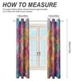 thumbnail image 2 of Kaleidoscope Mandala Colorful Floral Boho Window Curtains for Bedroom Colorful Printed Window Drapes Blackout Thermal Insulated Grommet Window Treatment 2 Panels Set, 2 of 5