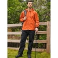 thumbnail image 5 of Coshow Men's Rain Jacket Waterproof Lightweight Packable Raincoat Pullover Windbreaker with Hood for Hiking Running, 5 of 6