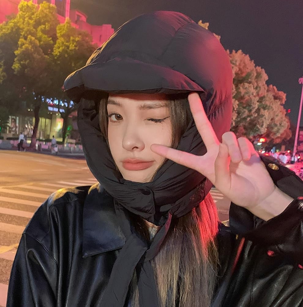 CoCoMangos Winter Balaclava Hood Ski Caps Outdoor Thickened Cold and Warm Beanie Hats Cycling Windproof Lei Feng Hat