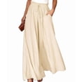 thumbnail image 3 of Pantalones Casuales para Mujer, con Cintura Elástica y Pierna , con Bolsillos. Albaricoque XL, 3 of 9