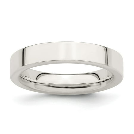 Diamond2Deal 925 Sterling Silver 4mm Wedding Band Ring Size 11.5 for Women