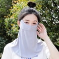 thumbnail image 3 of Eoperou Face Veil Quick Dry Comfortable Breathable Anti-deformed Sun Protection Anti-UV Cycling Face Cover for Cycling, 3 of 8