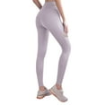 thumbnail image 5 of WLJ Women Solid Color Cross Lace Up Waist Mesh Splicing Yoga Pants, 5 of 7