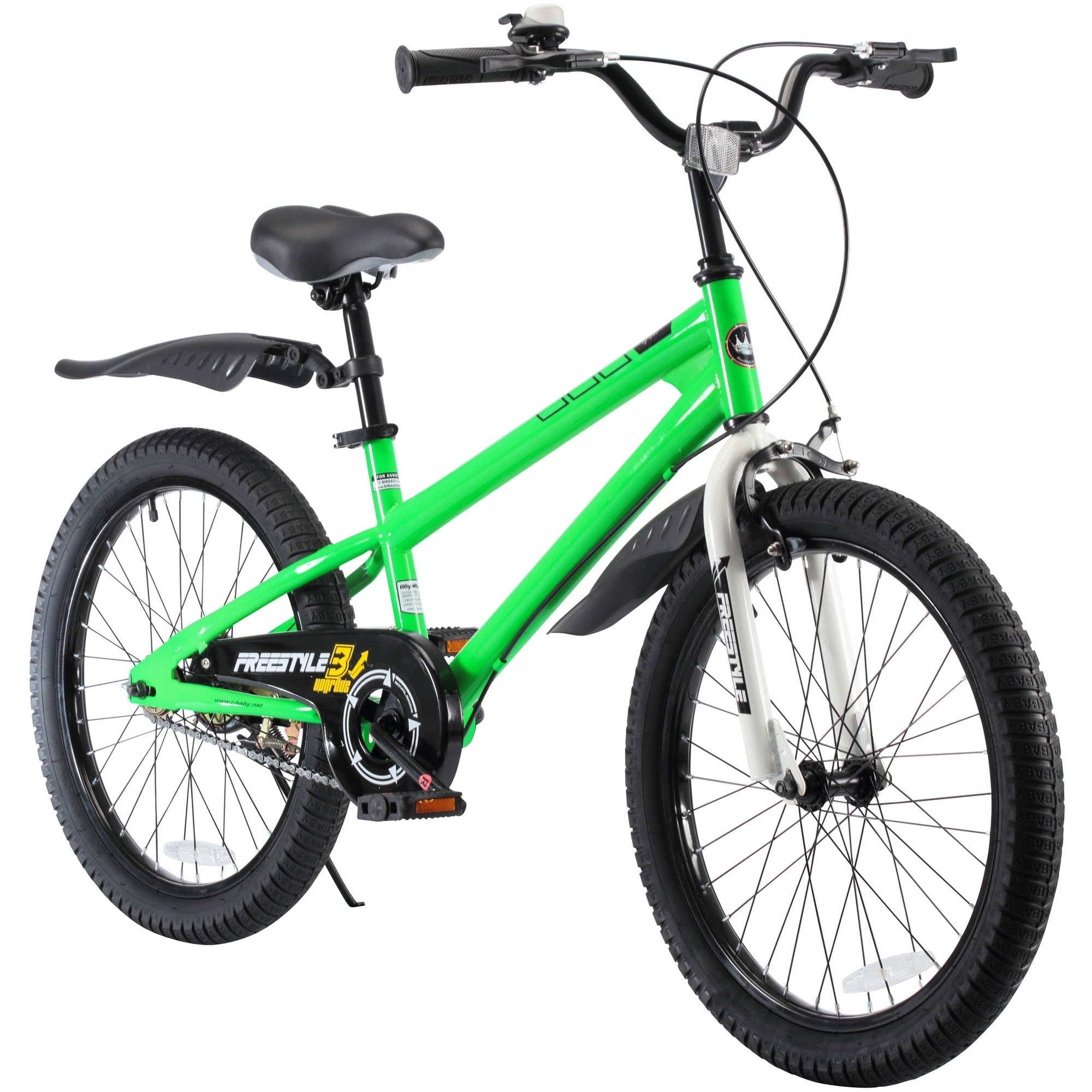 Royalbaby Freestyle Kids Bike 20 In. Girls and Boys Kids Bicycle Green with Kickstand