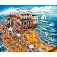 thumbnail image 2 of Bell, Bill 14x12 White Modern Wood Framed Museum Art Print Titled - The Music Pier, 2 of 4