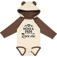 thumbnail image 3 of Inktastic Mema and Papa Love Me Girls Long Sleeve Baby Bodysuit, 3 of 5