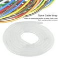 thumbnail image 2 of Organizador de encuadernación de cables en espiral flexible, gestión de cables para el hogar y la Oficina (blanco, 14mm), 2 of 12