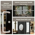 thumbnail image 6 of 36" x 84" Left Hand/Outswing Anodized Aluminum Silver Prehung Commercial Door, 6 of 9