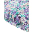 thumbnail image 6 of INSPIRE CHIC Women's Ruffle Self-Tie Neck Short Sleeve Floral Summer Dress Purple XL, 6 of 6