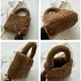 thumbnail image 6 of CoCopeaunt Tote Bag Mini Women Cute Lamb Plush Handbag Casual Stylish Fluffy Small Bag, 6 of 7