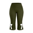 thumbnail image 3 of Guluxicc Women's Cropped Pants Plus Size Elastic High Waisted Capris for Everyday Gym Workout, 3 of 8