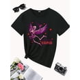 thumbnail image 2 of Valentine's Day Gift - Women's Cupid Graphic Tee, Casual Round Neck, Machine Washable, All-Season Comfort T-Shirt Tee For Adult, Men, Women, Teen, Teenager, Adolescent, Youth, 2 of 5