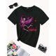 thumbnail image 2 of Regalo de San Valentín: camiseta con estampado de Cupido para mujer, informal, de cuello redondo, lavable a máquina, cómoda para todo el año. Para adultos, hombres, mujeres, adolescentes, jóvenes y us, 2 of 5