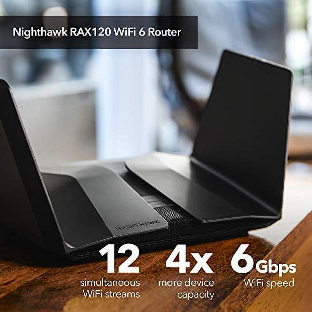 Restored Netgear Nighthawk AX12 RAX120-100NAS Dual-Band 12-Stream Wi-Fi Router (Refurbished)
